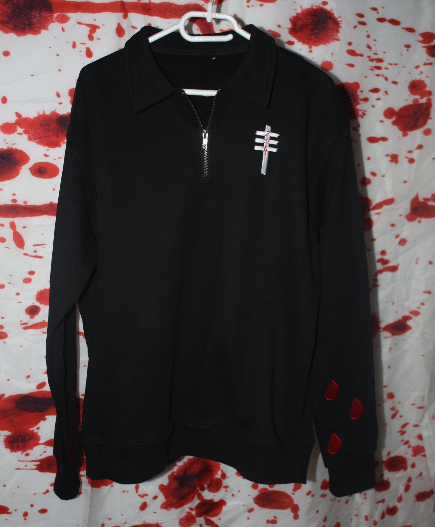 bloody ¼ zipper