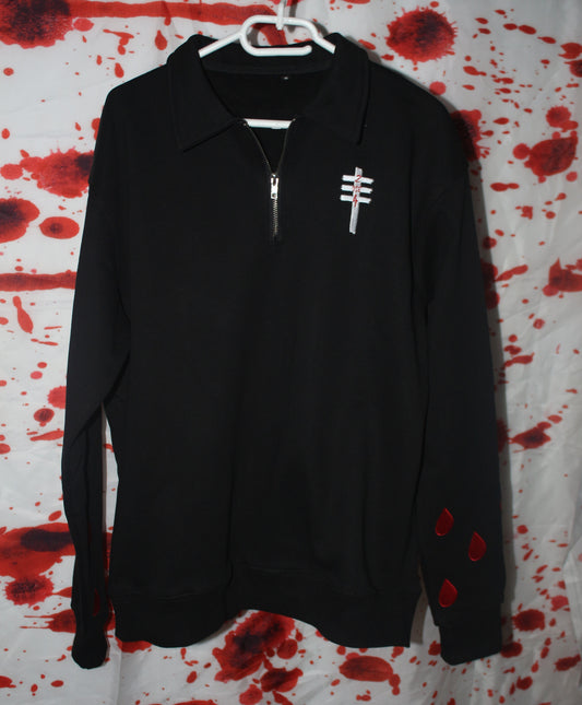 bloody ¼ zipper